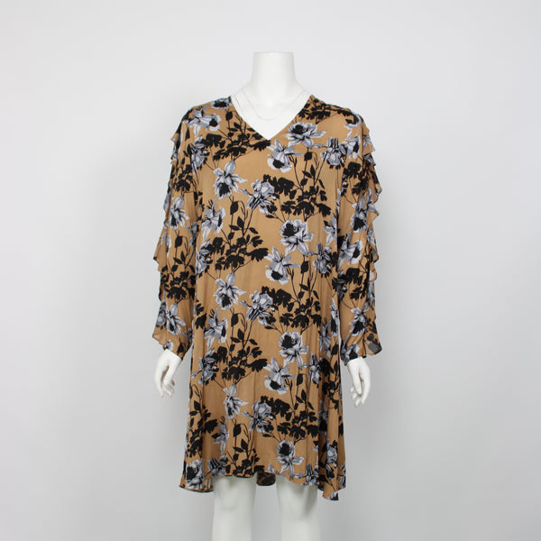 Witchery Brown Floral Dress – Vinnies Finds