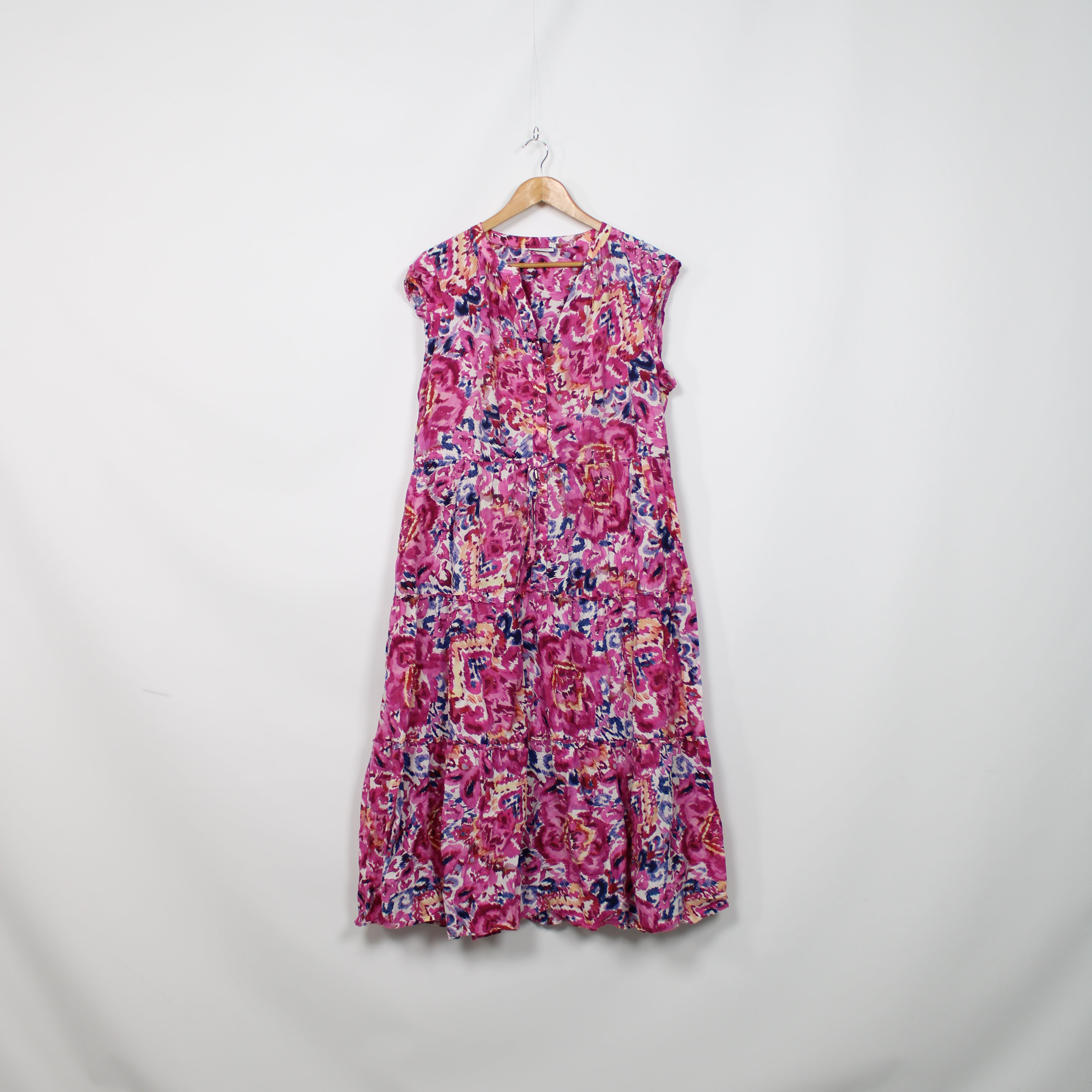 knee length dresses for ladies Sunshower Flowy Linen Dress main image 1