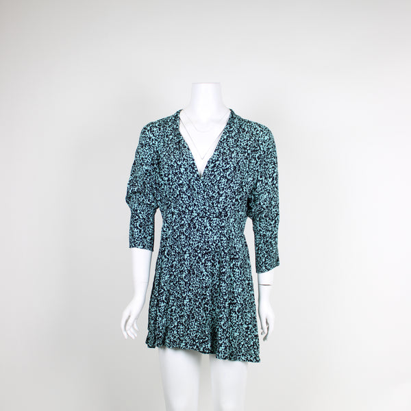 Zara Green Animal Print Dress  Vinnies Finds